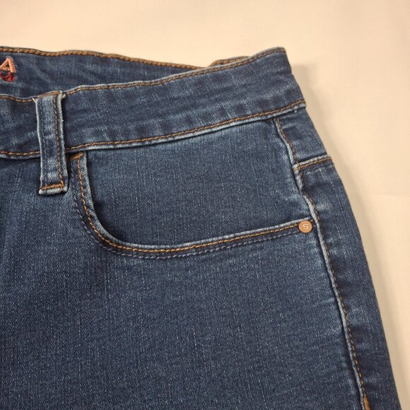 Vintage Womens Santana Mid Rise Straight Leg Jeans Size 10 Dark Blue Wash - Picture 10 of 15